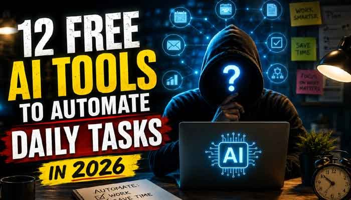 12 free AI tools to automate daily tasks in 2026