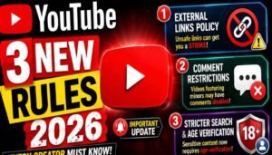 YouTube 3 New Rules 2026: Every Creator Must Know