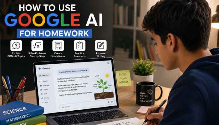 How to use Google AI for homework to solve problems, create study notes and improve learning