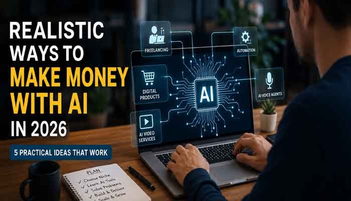 Realistic ways to make money with AI in 2026