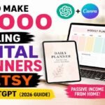 How to sell digital planners on Etsy with ChatGPT and Canva to make $1,000 in 2026