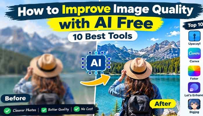 How to improve image quality with AI free using 10 AI image enhancement tools