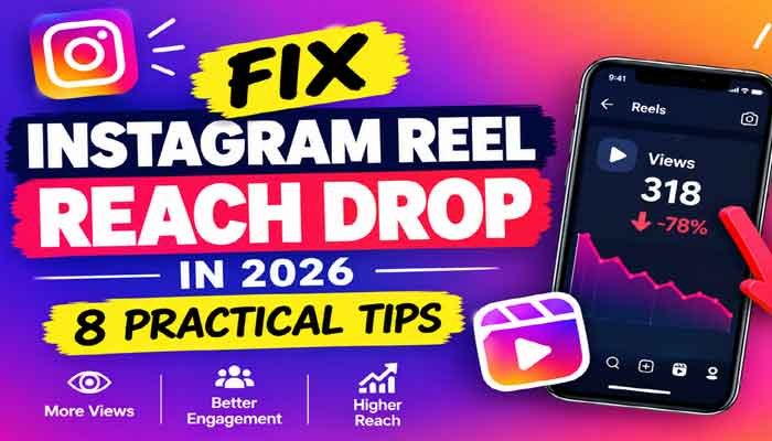 Instagram Reel Reach Drop in 2026 with tips to improve views and engagement