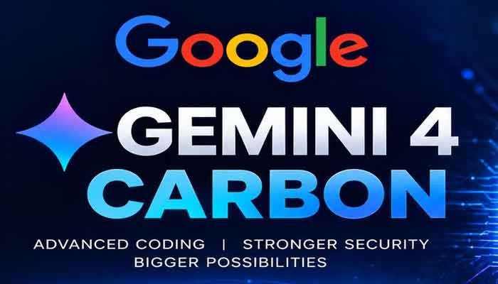 Google Gemini 4 Carbon AI model announcement