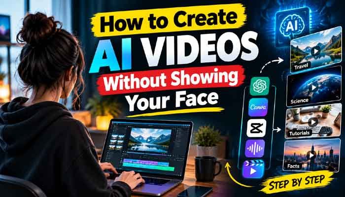 How to create AI videos without showing your face using AI tools