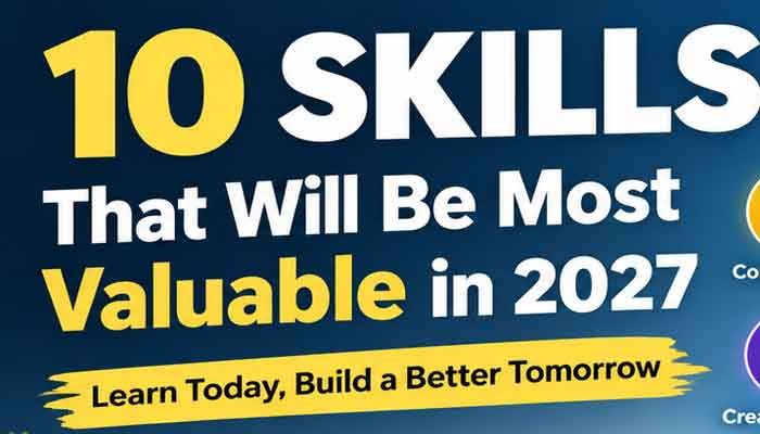 Skills will be most valuable in 2027 including AI, cybersecurity, programming and digital marketing